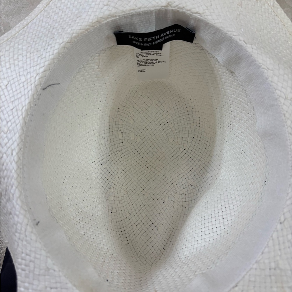 🆕 Saks Fifth Avenue Straw Hat, Made in Italy🇮🇹👒 - Picture 5 of 6